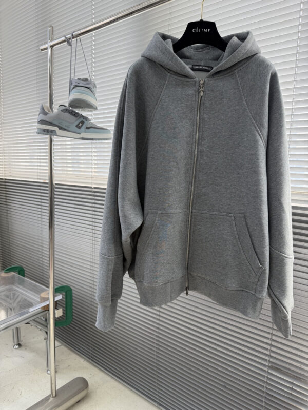 CH Cross-Front Zipper Cardigan Jacket