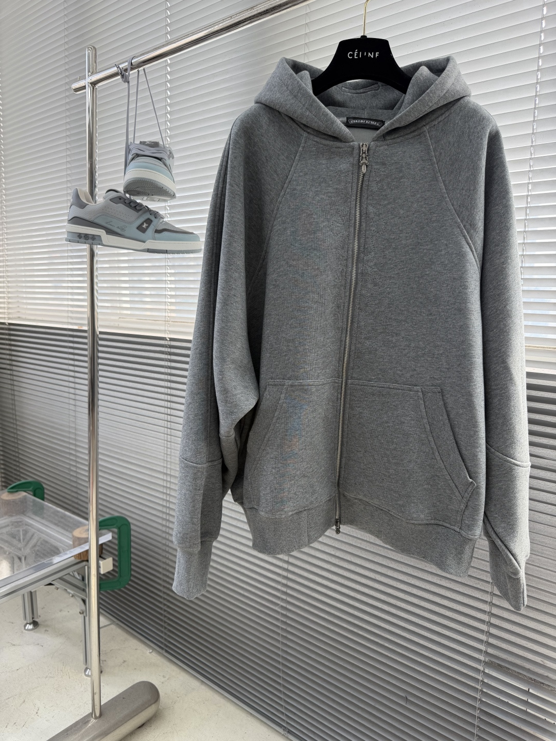 CH Cross-Front Zipper Cardigan Jacket