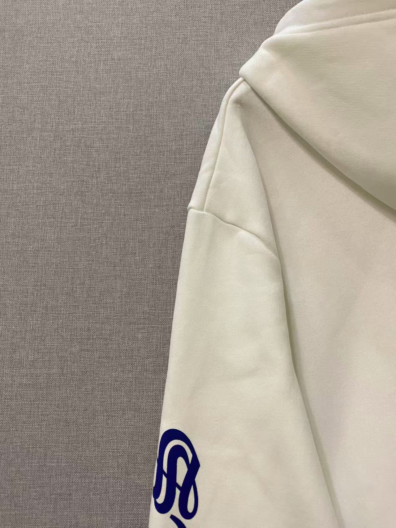 Chrome Hearts White and Blue Sanskrit Zipper Jacket - Image 8