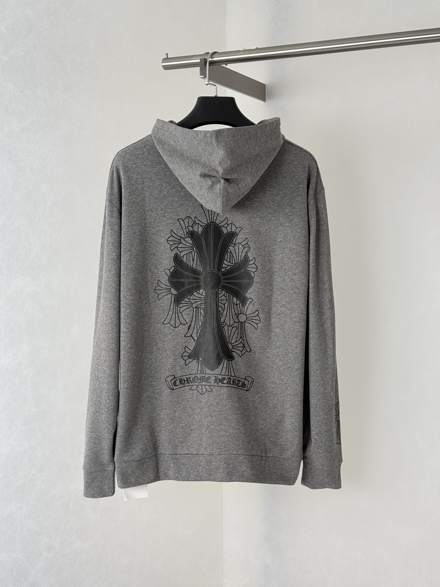 Chrome Hearts Overlapping Cross Print Zipper Hooded Cardigan - Image 2