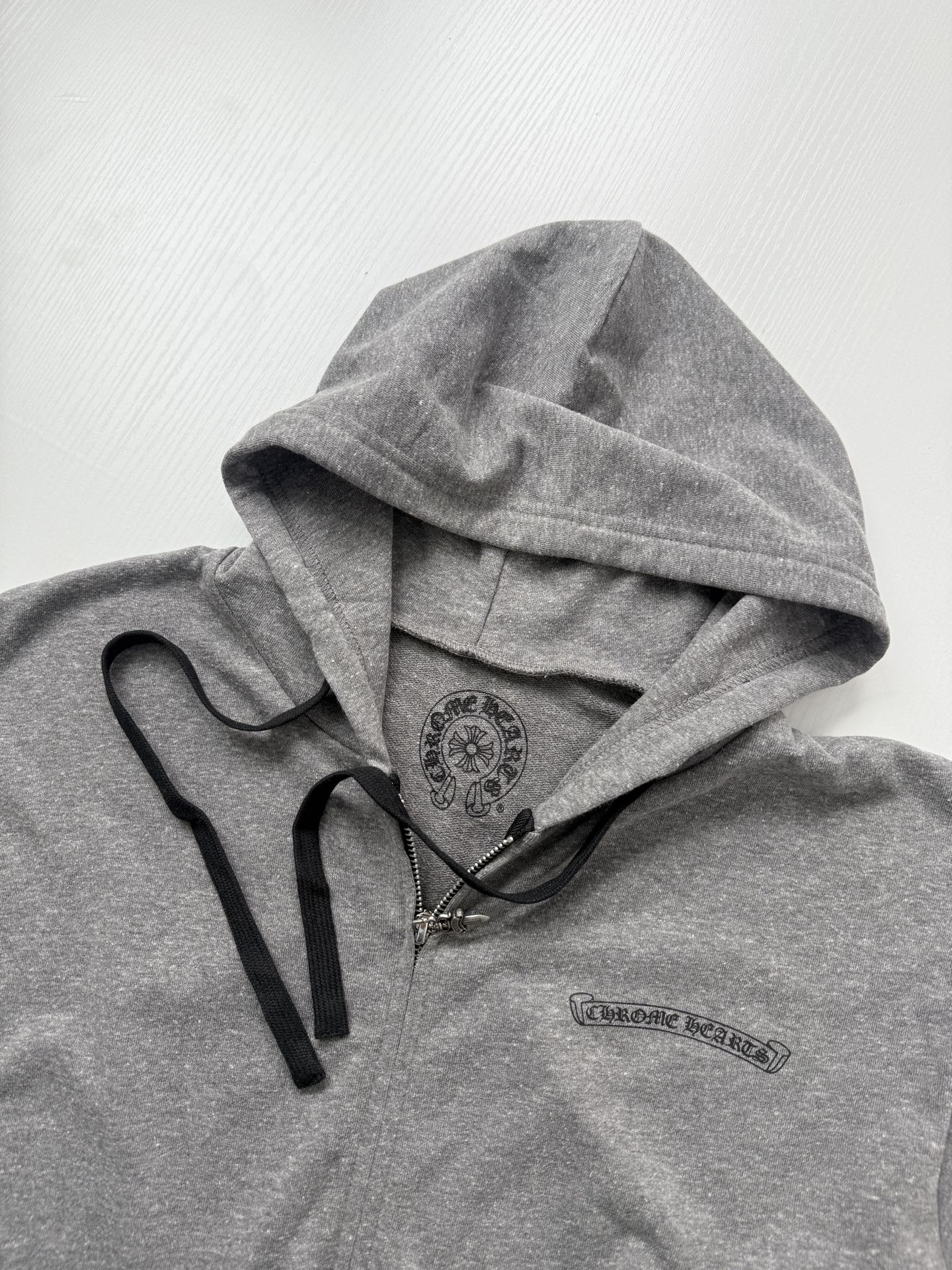 Chrome Hearts Overlapping Cross Print Zipper Hooded Cardigan - Image 4