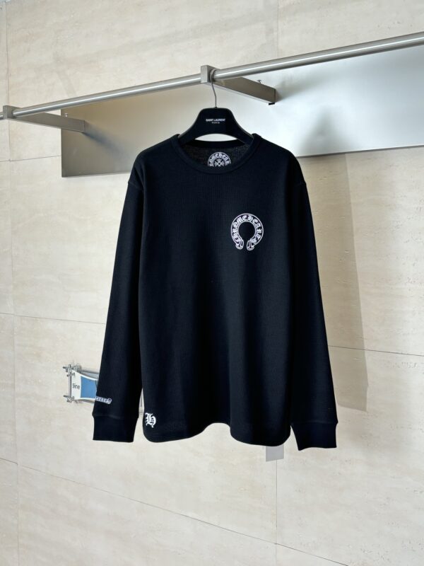 Chrome Hearts Waffle-Patterned Cross Long-Sleeve T-Shirt