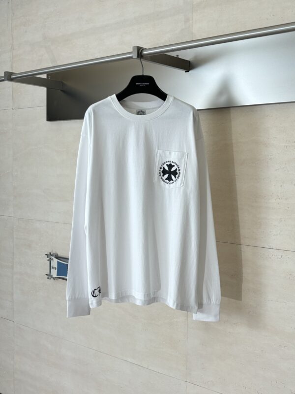 Chrome Hearts Vintage Sanskrit Cross Long-Sleeve Shirt