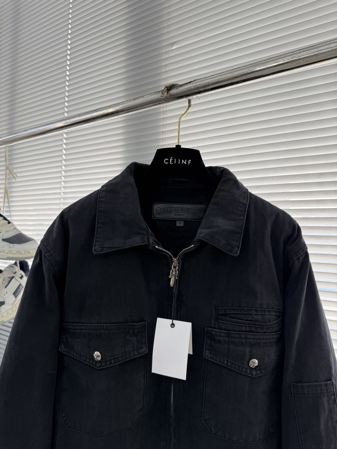 CH Fishbone Pattern Machine-Washable Workwear Cotton Jacket - Image 3