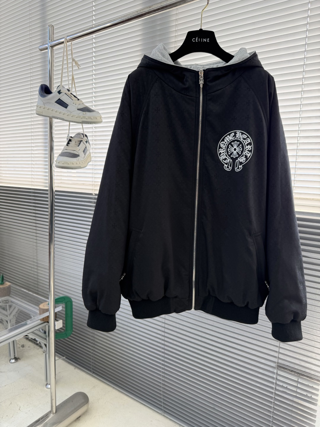 Chrome Hearts Reversible Hooded Cotton Jacket