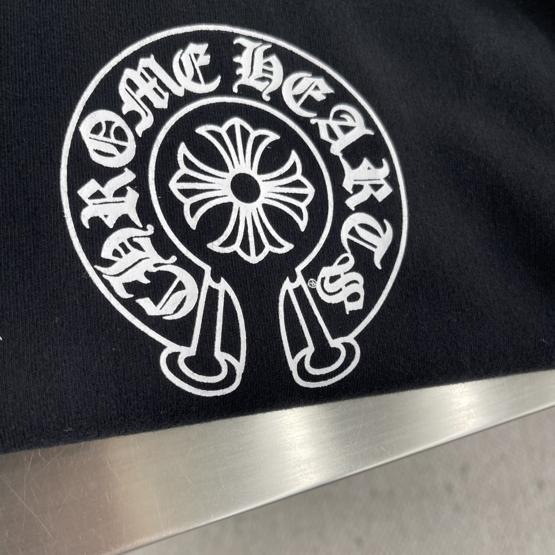 Chrome Hearts Letter-Printed Zip-Up Hoodie Jacket - Image 5