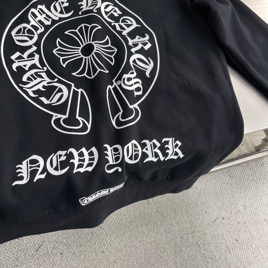 Chrome Hearts Letter-Printed Zip-Up Hoodie Jacket - Image 8