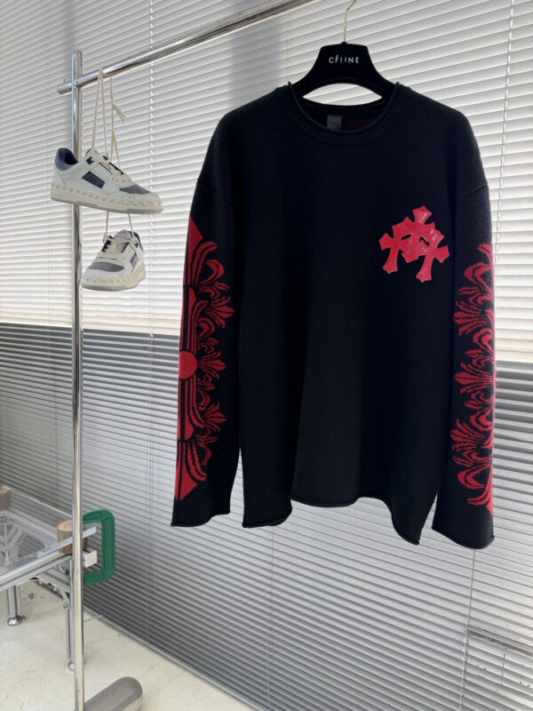 Chrome Hearts Wool-Blend Patent Leather Sweater