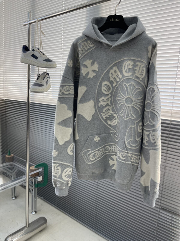 Chrome Hearts New Fall/Winter Heavyweight All-Over Print Logo Hoodies