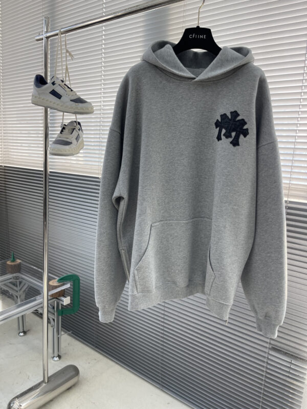 Chrome Hearts New Fall/Winter Leather Cross-Front Hoodie