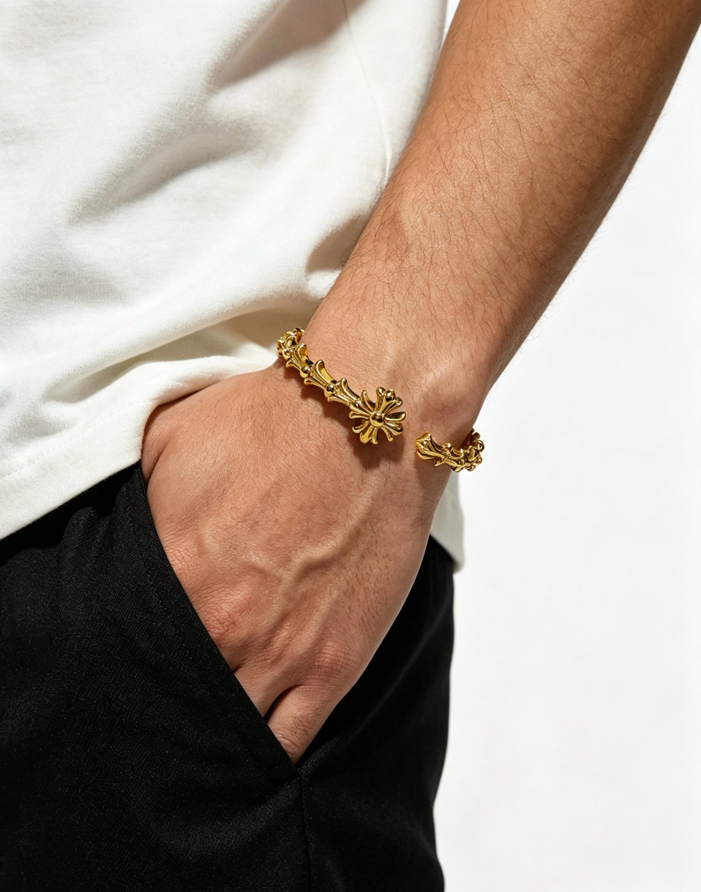 Chrome Hearts Classic 3D Multi-Cross Bracelet - Image 8