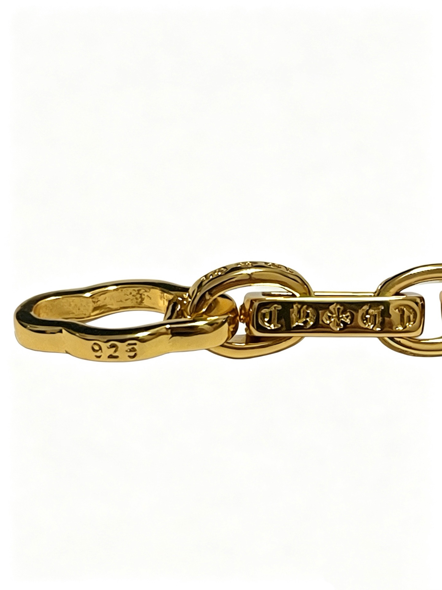 Chrome Hearts Classic Vintage Cross-Pattern Polished Cuban Bracelet - Image 4