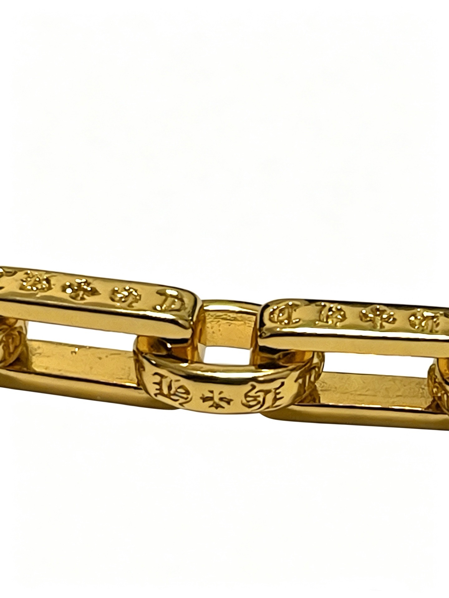 Chrome Hearts Classic Vintage Cross-Pattern Polished Cuban Bracelet - Image 5