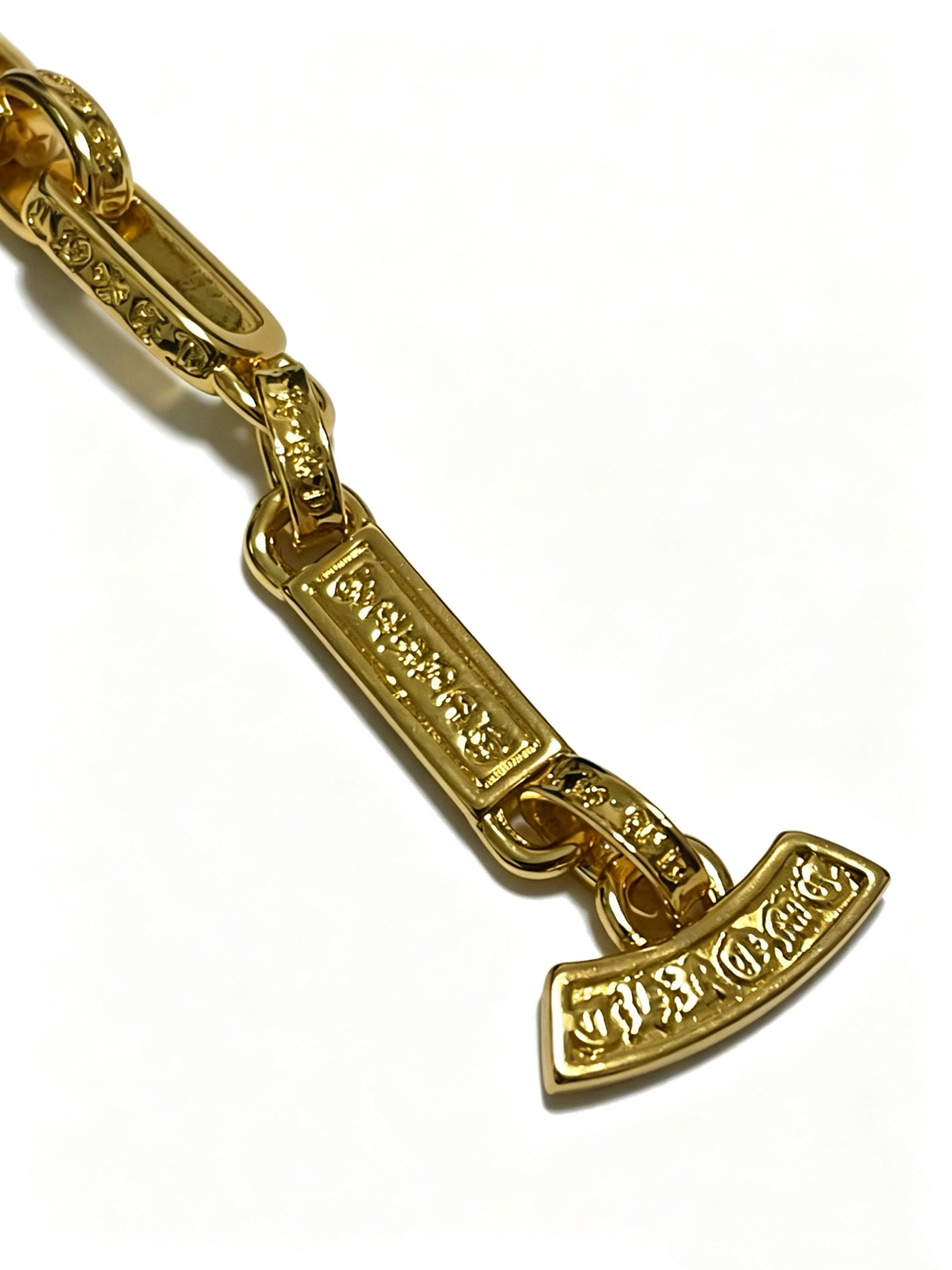 Chrome Hearts Classic Vintage Cross-Pattern Polished Cuban Bracelet - Image 6