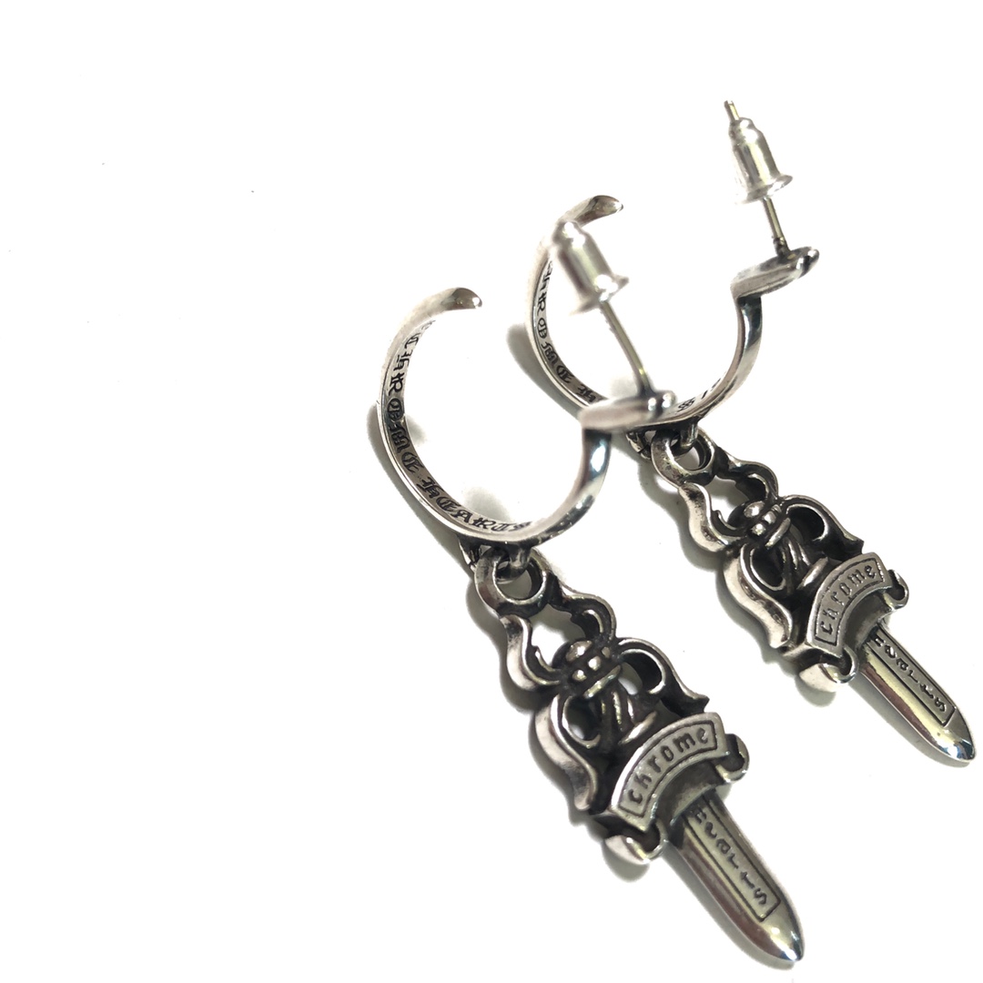 Chrome Hearts Large Sword Earrings - Image 2
