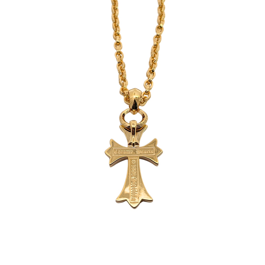 CH Gold-Plated Red Diamond Teardrop Cross - Image 2