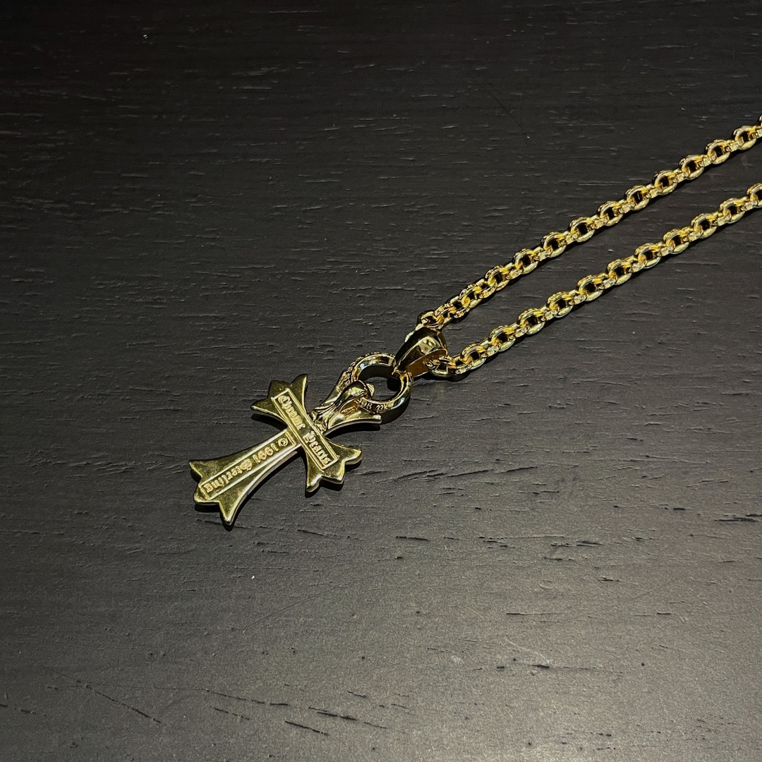 CH Gold-Plated Red Diamond Teardrop Cross - Image 5