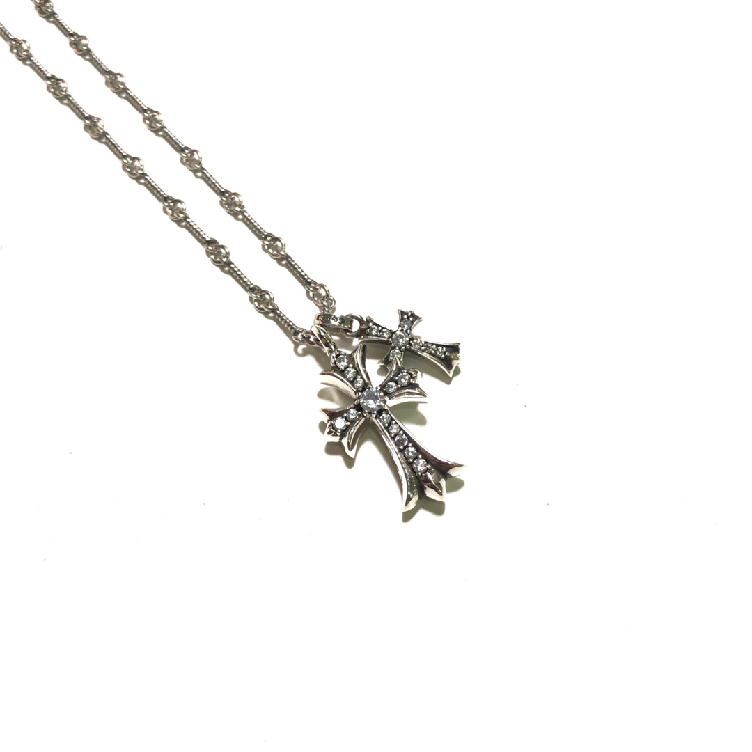 Chrome Hearts Double Cross Necklace Set - Image 2