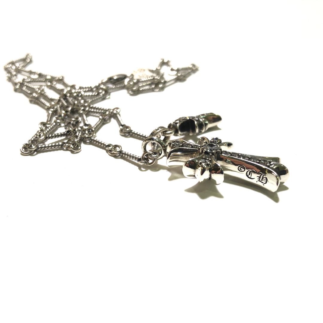 Chrome Hearts Double Cross Necklace Set - Image 3