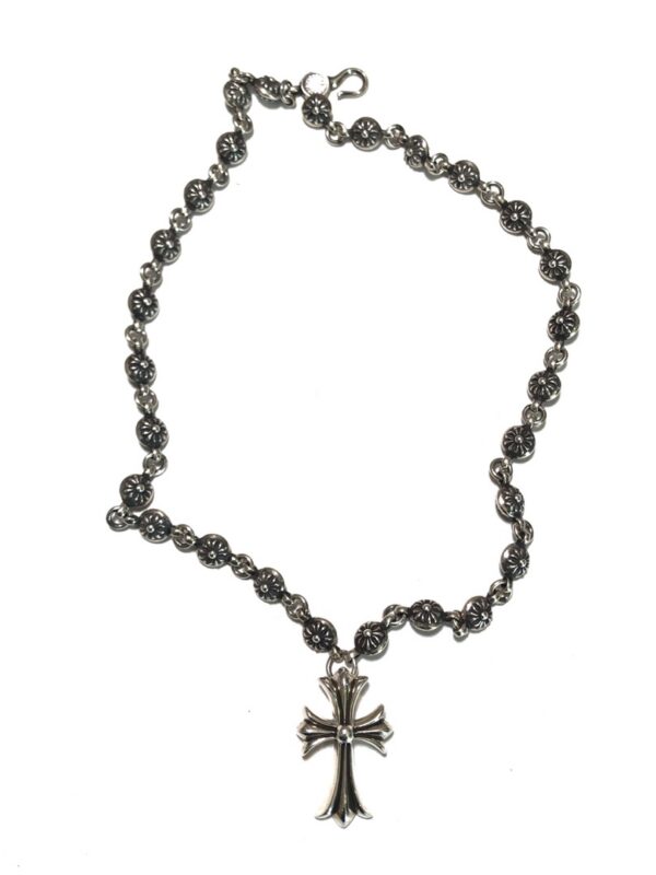 Chrome Hearts Cross-Shaped Bead Necklace