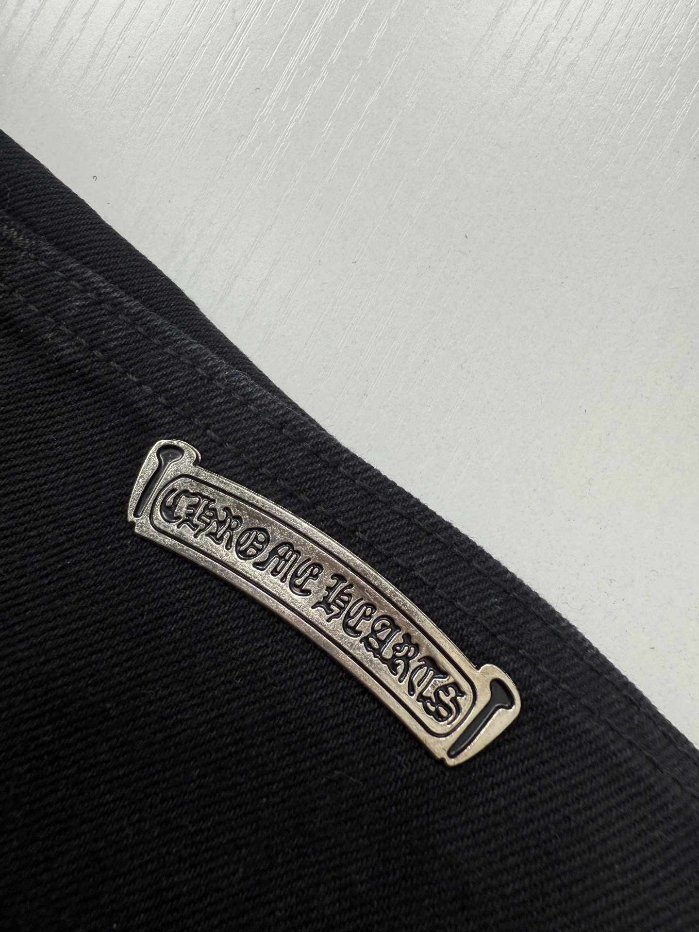 Chrome Hearts Black and Pink Leopard-Print Patchwork Leather Cross-Design Jeans - Image 13